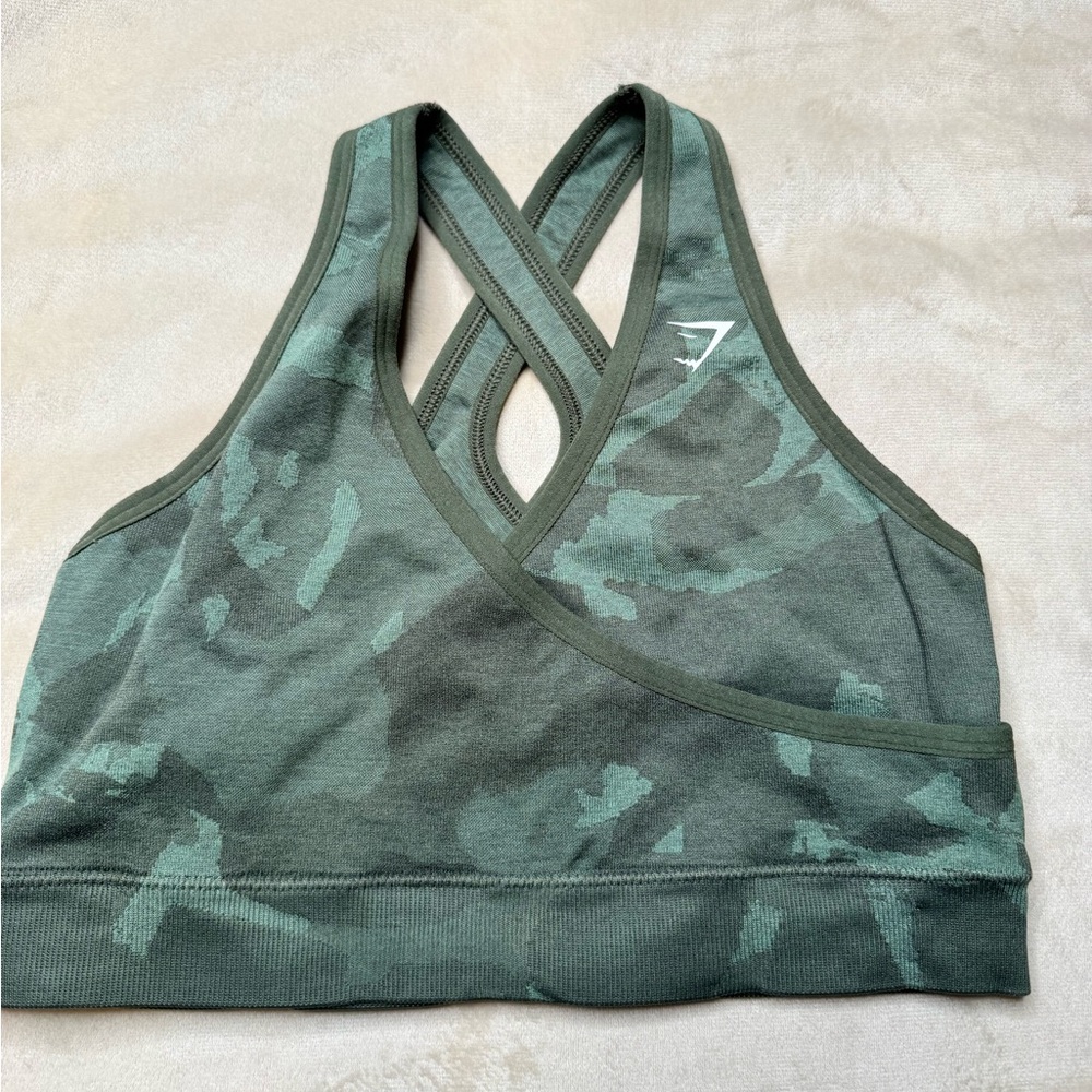 Gymshark camo sport bra